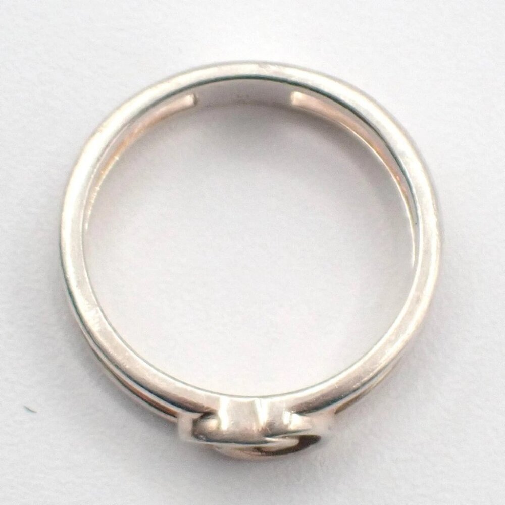 GUCCI Interlocking G Ring Silver 925 Size JP 11 US 6 Italy Accessory 07CA583 - Picture 6 of 10